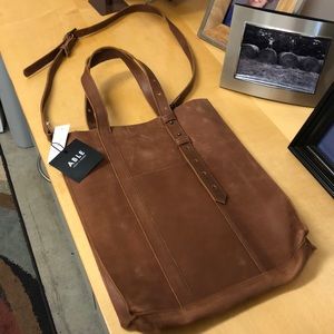 ABLE brand leather Elisabet Adjustable Tote